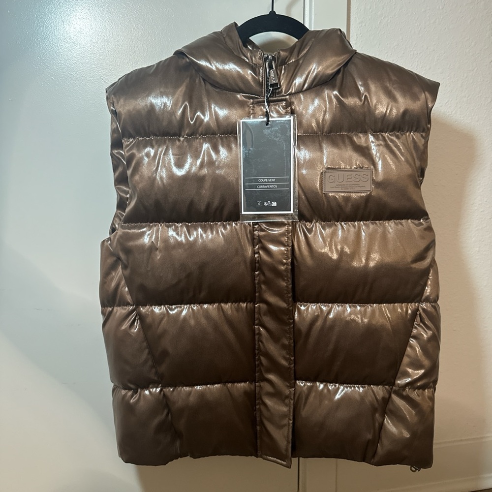Guess Metallic Brown Vest